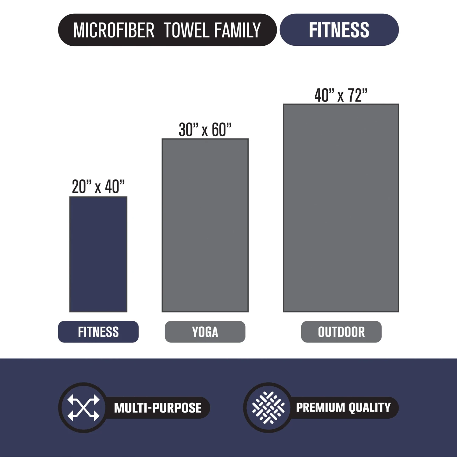 Hurley 30" X 60" Solid Microfiber Towel For Unisex 5 Hurley 30" X 60" Solid Microfiber Towel For Unisex - Image 4