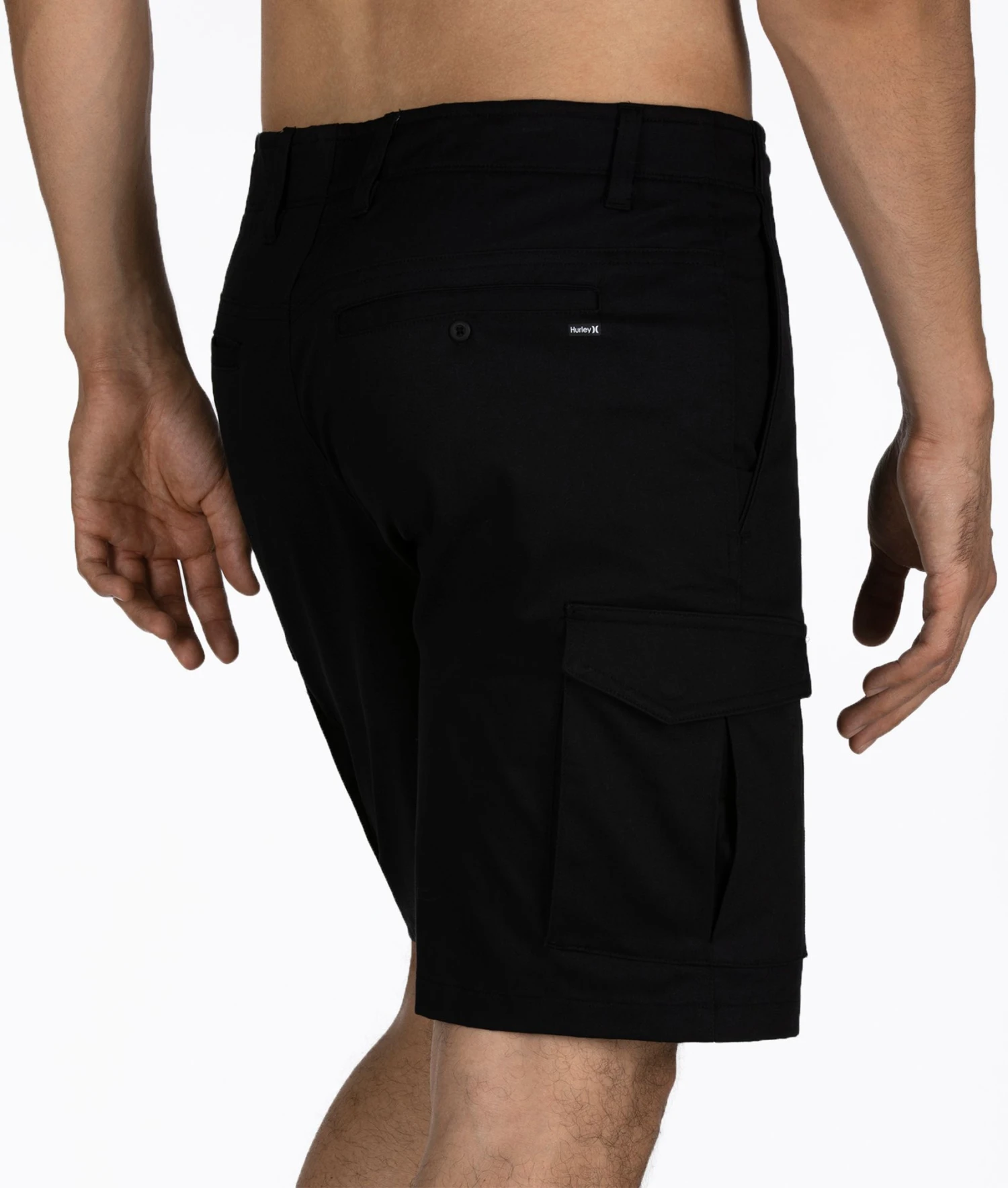 Hurley Men's One & Only 20" Cargo Shorts For Men Black 6 Hurley Men's One & Only 20" Cargo Shorts For Men Black - Image 4