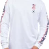 Hurley Men's Premium USA Long Sleeve T-Shirt For Men White -Deals The Tropi Trend Store unnamed file 817