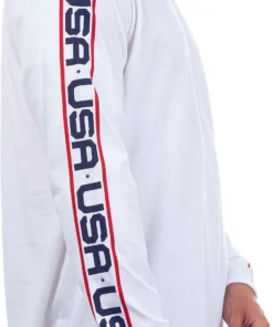 Hurley Men's Premium USA Long Sleeve T-Shirt For Men White -Deals The Tropi Trend Store unnamed file 819