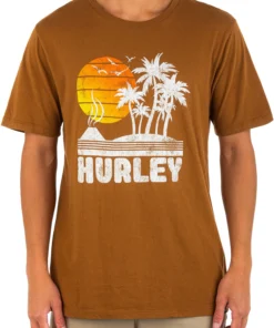 Hurley Men's Everyday Washed Iwa Island T-Shirt For Men White