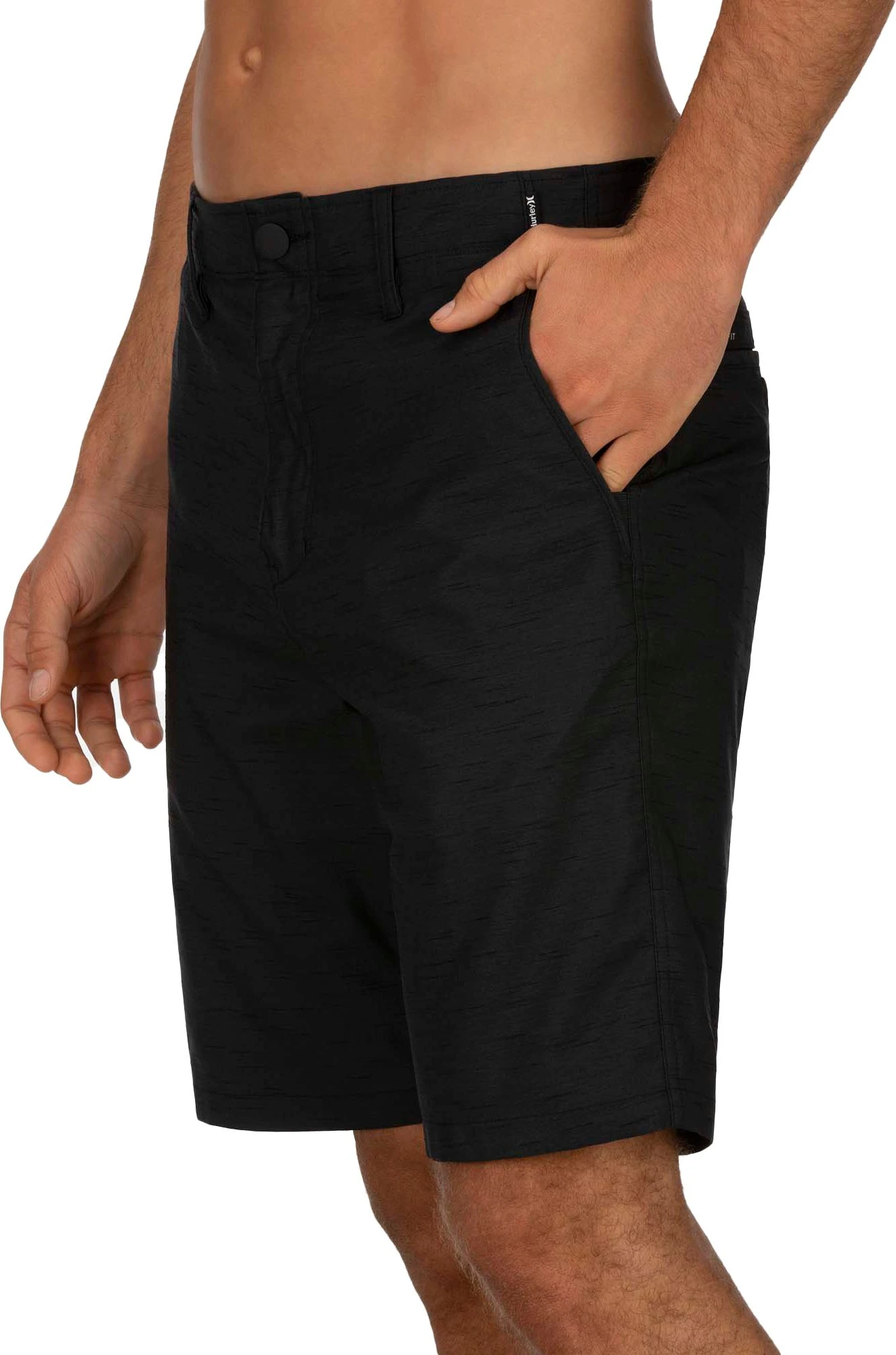 Hurley Men's H2O-Dri Marwick 18" Walk Shorts For Men Black Heather 5 Hurley Men's H2O-Dri Marwick 18" Walk Shorts For Men Black Heather - Image 3