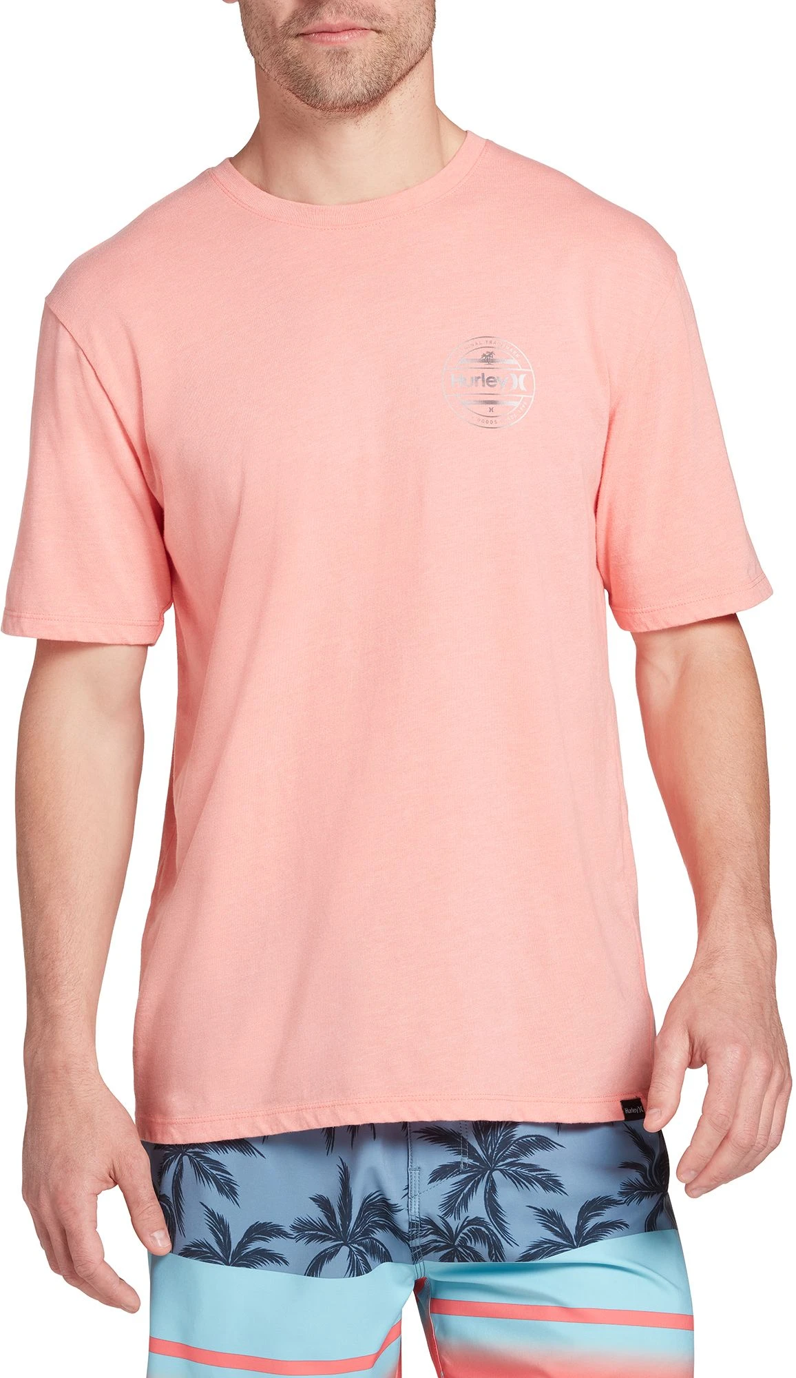 Hurley Men's Liner Strike Short Sleeve Graphic T-Shirt For Men Obsidian 5 Hurley Men's Liner Strike Short Sleeve Graphic T-Shirt For Men Obsidian - Image 3