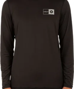 Hurley Men's Framed Hybrid Long Sleeve T-shit For Men Black