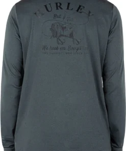 Hurley Men's H2O-Dri Easton Good Bait Rashguard For Men Smoke Grey
