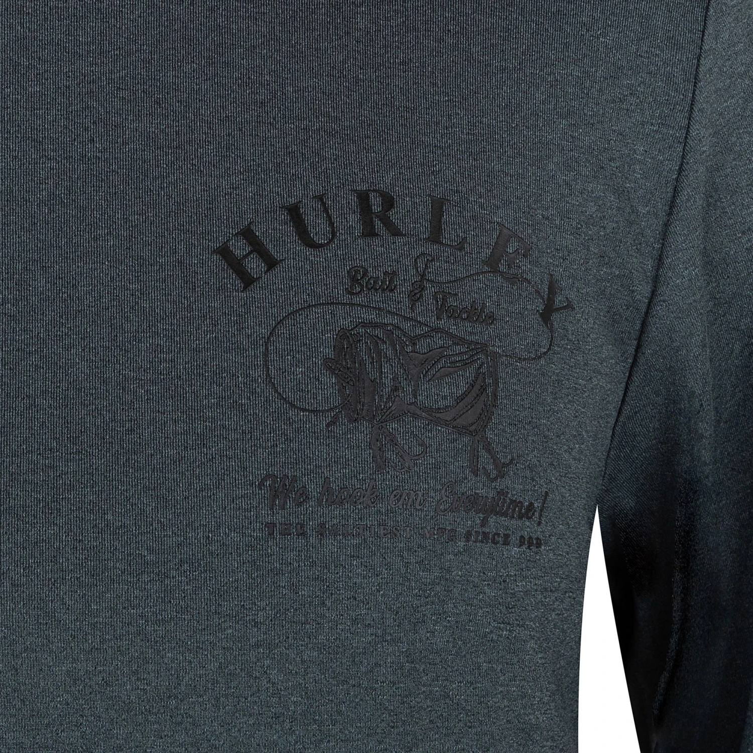Hurley Men's H2O-Dri Easton Good Bait Rashguard For Men Smoke Grey 6 Hurley Men's H2O-Dri Easton Good Bait Rashguard For Men Smoke Grey - Image 4
