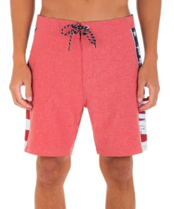 Hurley Men's Phantom Fastlane Americana Board Shorts 18" For Men Black