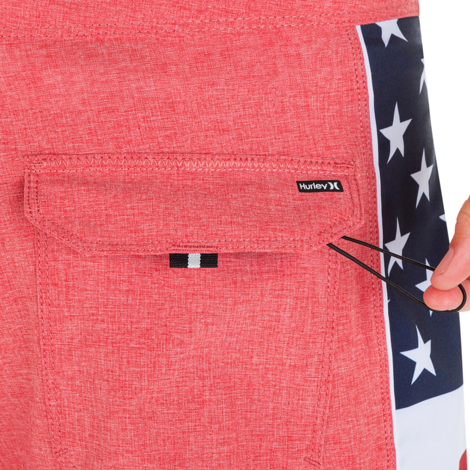 Hurley Men's Phantom Fastlane Americana Board Shorts 18" For Men Black 7 Hurley Men's Phantom Fastlane Americana Board Shorts 18" For Men Black - Image 5