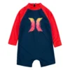 Hurley Infant Lil Shark Long Sleeve Swim Romper For Boys' Red Orbit -Deals The Tropi Trend Store unnamed file 899