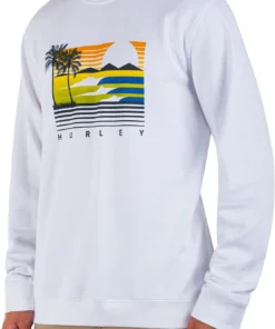 Hurley Men's Unridden Ones Summer Long Sleeve T-Shirt For Men White -Deals The Tropi Trend Store unnamed file 936