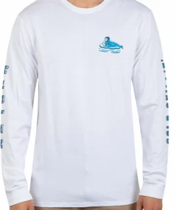 Hurley Men's Premium Cold Chillin Long Sleeve T-Shirt For Men White