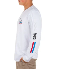 Hurley Men's Everyday Washed Independence Long Sleeve Shirt For Men White -Deals The Tropi Trend Store unnamed file 967