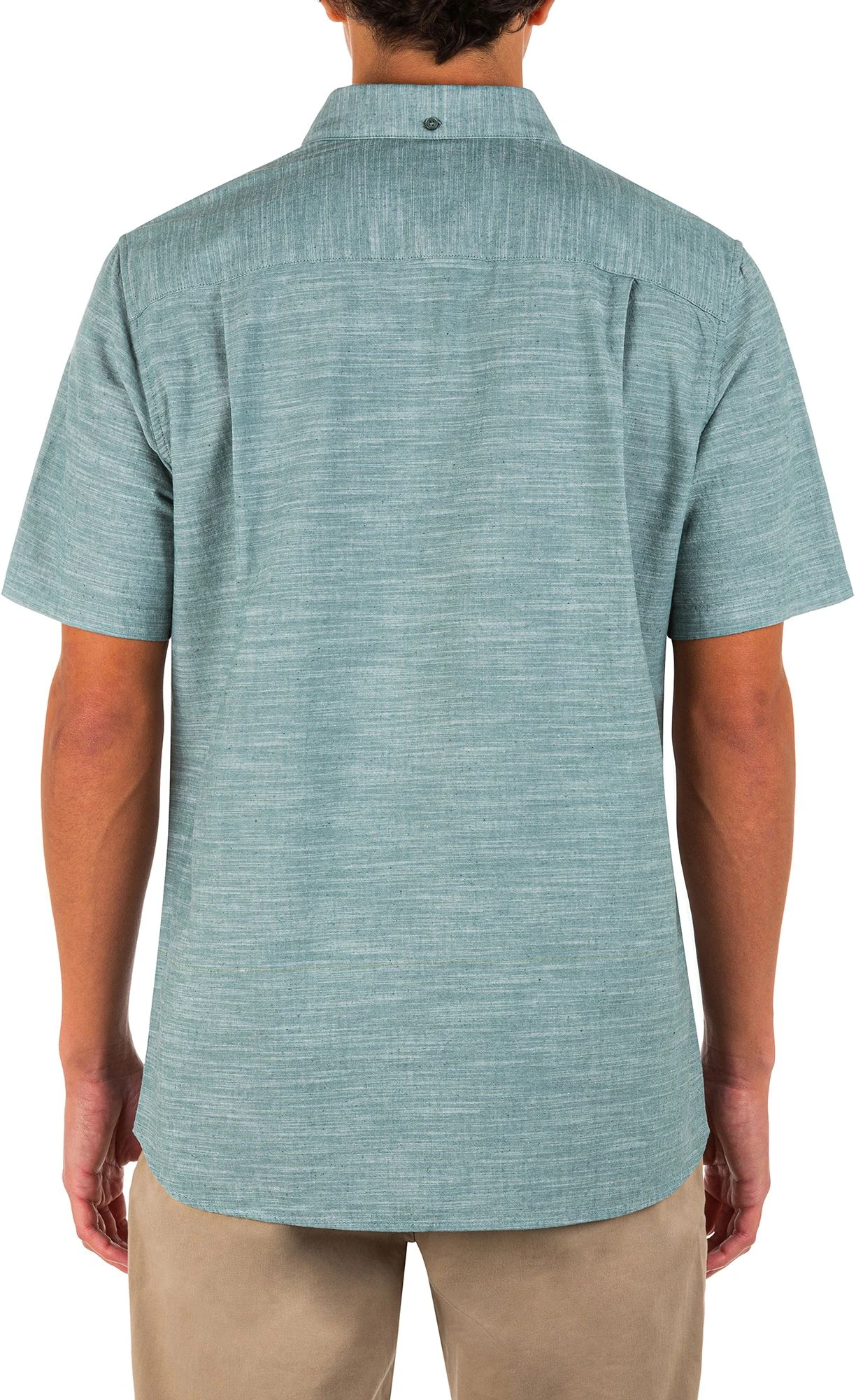 Hurley Men's One & Only 2.0 Woven Short Sleeve Shirt For Men Rift Blue 4 Hurley Men's One & Only 2.0 Woven Short Sleeve Shirt For Men Rift Blue - Image 2