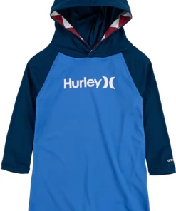 Deals The Tropi Trend Store 28 Hurley Toddler Boys' Sharkbait One Piece Rashguard For Boys' Pacific Blue