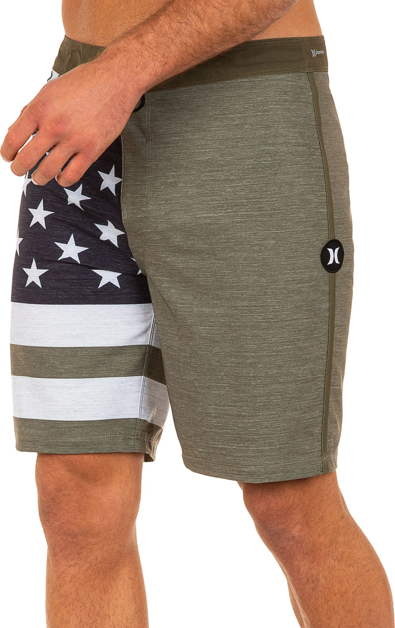 Hurley Men's Phantom Patriot 2 20'' Board Shorts For Men Medium Olive 5 Hurley Men's Phantom Patriot 2 20'' Board Shorts For Men Medium Olive - Image 3